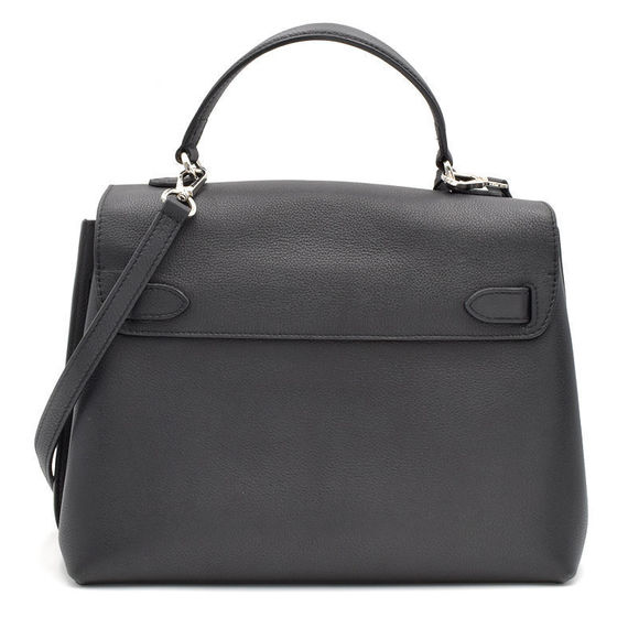 Louis Vuitton LockMe Ever MM Grain Calf Leather Noir Shoulder Bag Black - Picture 3 of 7